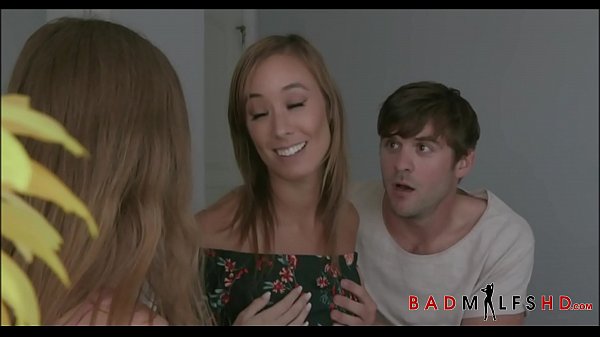 Asian MILF Step Mom Christy Love And Hot Teenager Step Stepdaughter Family Threesome With Beau