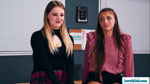 Stepmother has a 3some with 2 buxomy teenies